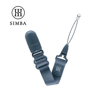 小獅王辛巴 simba 扭扭圓型安撫奶嘴-全齡 1入 多款可選(扭扭奶嘴) 母乳口感 附防塵蓋, 夜光奶嘴帶-波藍, 1個