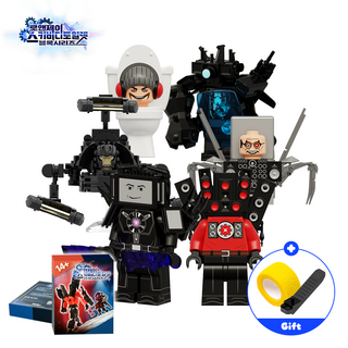 로앤제이 스키비디 토일렛 미니블록 타이탄vs토일렛 6종 세트, 1개 세트 (6pcs), 1개