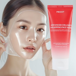 콜라겐 마스크 콜라겐 마스크팩 콜라겐 랩핑팩 콜라겐 물광 랩핑팩 저분자 콜라겐팩 저분자 콜라겐 마스크팩 콜라겐 물광 랩마스크 콜라겐 물광팩 콜라겐 나이트 랩핑 마스크, 1개, 1개입