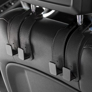 벤비아믹스 듀얼후크 1+1 자동차 후크걸이 헤드레스트 고리 걸쇄 행거 휴대폰거치 가방 봉지00772, 블랙, 2개