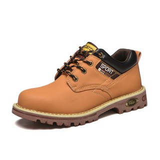 運動安全鞋 防刺穿工作鞋, 黃色低幫, 1套