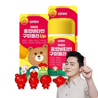 자연의품격 어린이 종합비타민 구미 젤리 업 180g, 60정, 2개