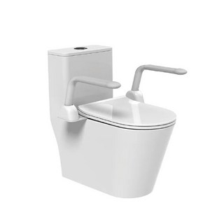 【海夫健康生活館】台灣陶然 現代簡約 無障礙馬桶扶手 (CF108-1), 1個