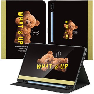 태블리 갤럭시탭 S10 FE 플러스 라이트 울트라 S펜수납 케이스, WHATS UP[백폴더]
