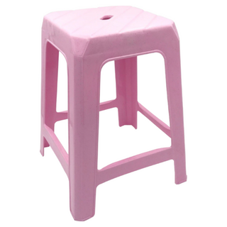 簡單樂活 BI-5046 方點心椅 (粉紅/粉藍/粉綠/大紅) 塑膠椅/板凳/椅子 台灣製造, 粉紅藍綠紅, 1個