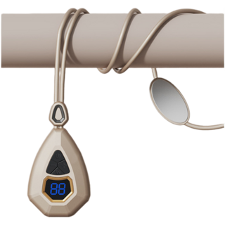 목걸이형 충전식 저주파 온열 마사지기 안마기 JTH61008, 골 드