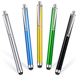 JK 정전식 펜슬형 터치펜 5개 세트 스마트펜 테블릿 스마트폰 안드로이드 아이폰 태블릿, 1세트, 색상랜덤