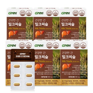 GNM자연의품격 건강한 간 밀크씨슬, 30정, 6개