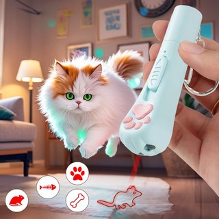 윈티크 고양이 Led 도형 놀이 장난감, 1개, 그린