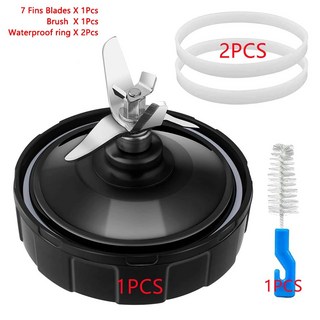 Nutri Ninja 블렌더용 브러시 와셔 고무 포함 7 핀 추출기 블레이드 교체 부품 자동 IQ BL682 BL480 BL640, 1개