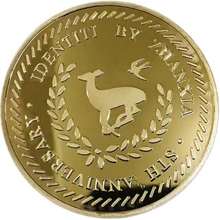 牙仙子金幣 星座金幣 鍍金紀念幣 兒童換牙禮物 許願幣 20款, 奔跑小鹿-牙仙子金幣, 1個