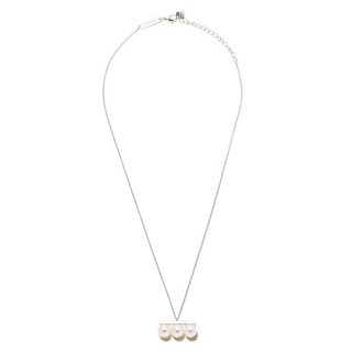 타사키 밸런스 네오 18K 화이트 골드 아코야 펄 펜던트 네크리스