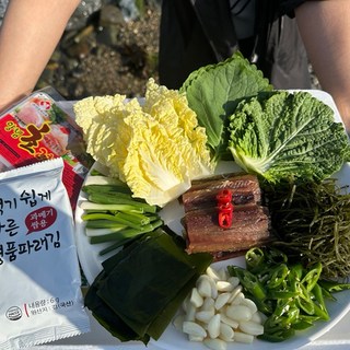 포항 구룡포 발 과메기 제철 꽁치말린거, 1박스, 손질과메기 5마리 10쪽 야채세트