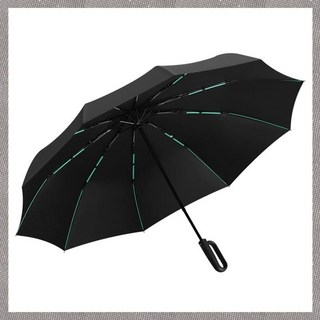 自動折疊傘帶掛鉤手柄防雨便攜遮陽傘