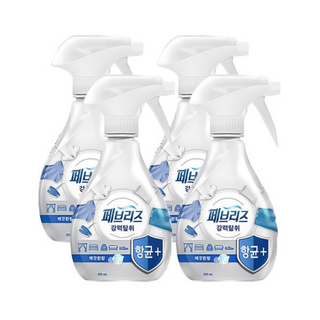 페브리즈 항균플러스 깨끗한향 370ml 4개