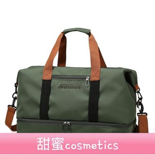 甜蜜cosmetics 短途旅行包 女大容量手提行李包 輕便齣差旅遊登機包 手提待産收納袋