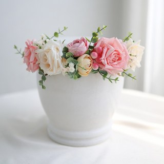 케이트가든 파스텔 믹스 유골함 리스 조화 납골당 봉안당 꾸미기, 1개, 단일옵션