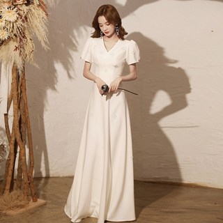 송혜교웨딩드레스 스타일 새틴 셀프웨딩 2부 브라이덜샤워 돌잔치 돌맘드레스