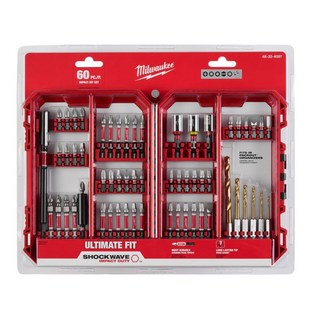 米沃奇配套 60件矩陣合金頂級衝擊起子鑽頭套筒綜合配件套組, 1個, 新款配套-60件頂級衝擊起子綜合配件套組, 衝擊起子鑽頭套筒綜合配件