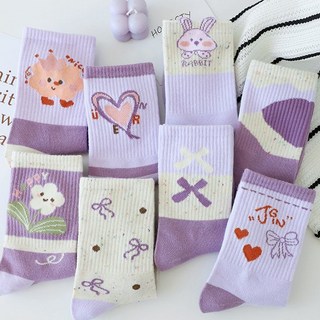 兒童襪子秋冬厚款高腰可愛百搭公主風學生棉襪中筒