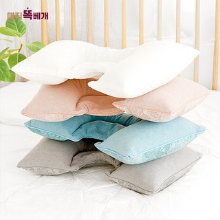 경추베개 기능성 거북목 일자목 빨아쓰는 매직똑배개 국내생산, 화이트