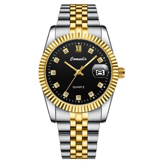 Comдиr 男士石英錶，夜光、日期顯示、30米生活防水