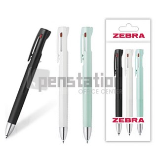 제브라 블렌 3C 3색 볼펜 세트, 0.7mm 블랙1+화이트1+블루그린1 세트, 1개