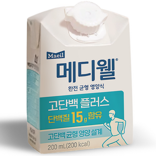 메디웰 고단백 플러스 완전 균형 영양식 환자 식사대용, 메디웰 고단백플러스 200ml 30개, 200ml