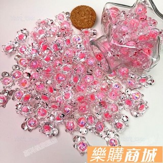 樂購精選 新款夜光透明亮片迷你小烏龜 DIY 帶掛孔配件 桌麵擺件 飾品配件, 白色【烏龜+星星瓶】,11個烏龜+小號星星瓶60ml