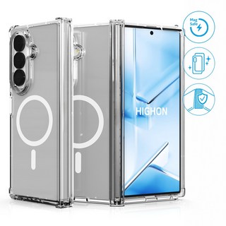 갤럭시 Z폴드7 케이스 CEC 클리어 젤하드 맥세이프 힌지보호 지폴드7