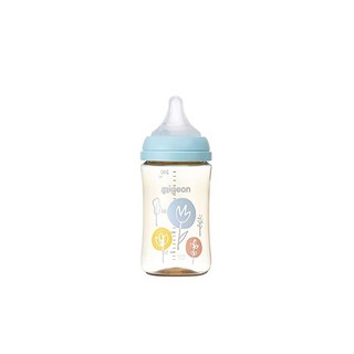피죤 모유 실감 젖병 Flower 플라워 240ml 3개월 PSU제 하늘색, 240ml, 플라워, 2개
