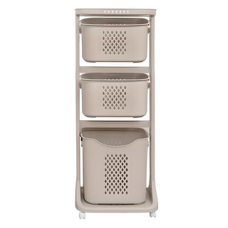 All You Living Natural Swing Modern 3層洗衣籃, 米色