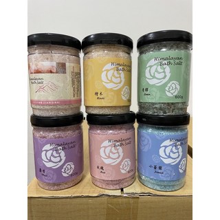 沐浴鹽 玫瑰鹽 泡澡鹽 玫瑰沐浴鹽 玫瑰天竺葵精油 精油沐浴鹽 溫泉浴 泡溫泉, 檜木精油沐浴鹽*1瓶, 1個