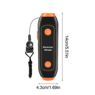 교통 신호수 전동 호루라기 휴대용 교사 전자 안전 캠핑 심판용 고용량 LED 조명, 1개, Orange