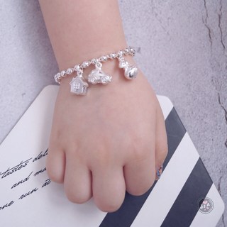 有房有車 福袋 三寶 光珠《小孩》寶寶 純銀手鍊 小孩純銀手鍊 足銀990。正生純銀