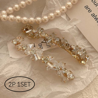 천연석 미니멀 헤어핀