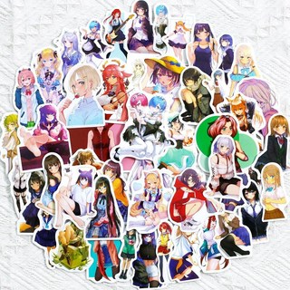 嗨購 大賣50張非暴露美女貼紙 二次元日漫性感美女合集 動漫形象貼畫亞, T01040426性, 1個