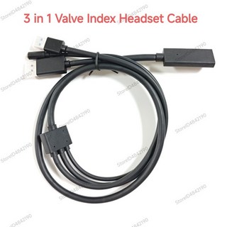 쿠쿠스토어 새로운 VALVE INDEX VR 헤드셋 케이블 3 in 1 연결 코드 PC 0.9M
