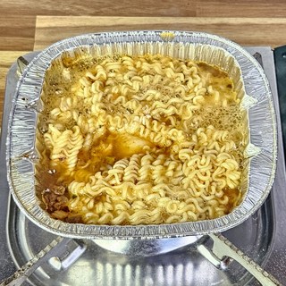 즉석라면용기 사각라면 은박라면용기 알루미늄용기 일회용냄비 뽀글이 뽀그리 PC방 한강 직화, 1개