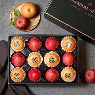 [명절전도착]청년농부 나주배 과일선물세트 혼합과일 명절선물세트, 1박스, 사과배 혼합 1호 5kg(배6과+사과6과)