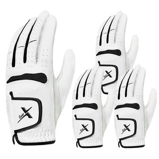 기어엑스 GPA53 뉴 골프장갑 흰색 남성용 왼손 4p, 화이트_GPA53, 4개