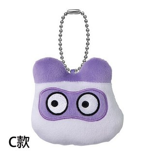 BANDAI 塔麻可吉大臉絨毛吊飾 塔麻歌子 絨毛 吊飾 角色 電子雞 全5款, 1個, C款/紫色款1F