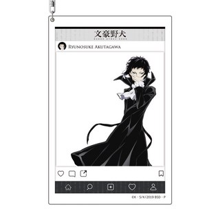 抱漫閣 星柏 官穀 文豪野犬 太宰治 中原中也 亞克力 閤影卡 精緻 鑰匙扣, 芥川龍之介