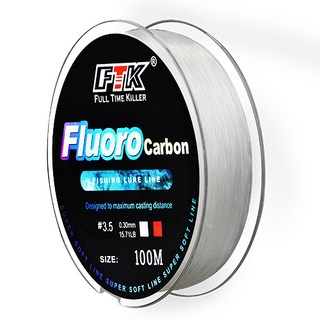 낚시 액세서리 FTK 100m 4.13-34.32LB Fluorocarbon Fishing Lure Line 탄소 섬유 리더 플라이 라인 Super Soft Pesca, 1개