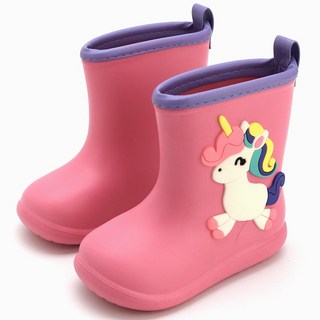 아동 유아 키즈 여아 남아 유니콘 공룡 EVA 가벼운 장화 장마철 장마 레인부츠