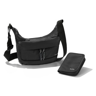 Branden 旅行防盜機能包+護照錢包（側背護照組） - 霧黑