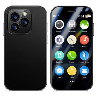 SOYES XS17 Pro 안드로이드 9.0 듀얼 SIM 3G 네트워크 2GB RAM 16GB ROM 2000mAh 배터리 3.0" 디스플레이 소형 휴대폰, Black, Black