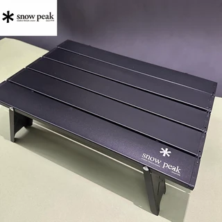 Snow Peak 露營折疊桌，輕巧便攜，戶外野餐必備，露營桌 折疊桌 野餐桌, Black