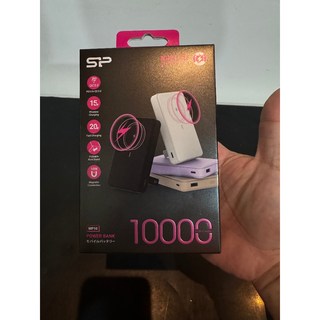 SP 廣穎 WP10 磁吸行動電源 10000mAh (MagSafe/PD 20W/15W無線充), 白色