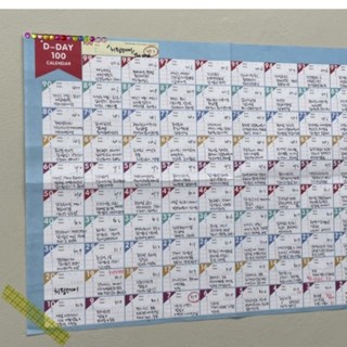 100일 스터디 플래너 디데이 계획표 공시생 수능 공부 인증, 1개, 상세페이지 참조